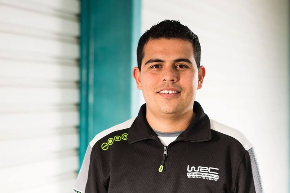 Omar Ávila, el carlospacense que viaja por el mundo con el WRC