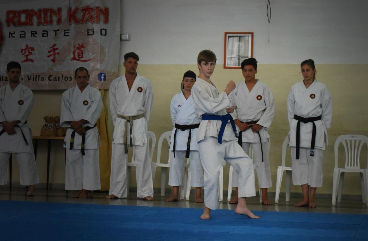 Karate, con Sol y Río