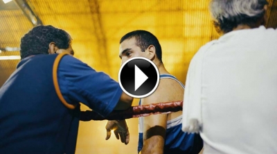 Así entrena Loenel Laciar bajo la mirada de “Falucho”