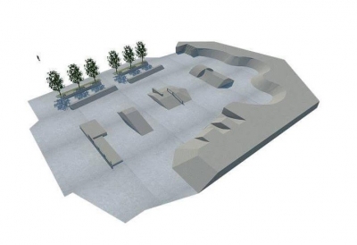 Avances en la construcción del Skate Park