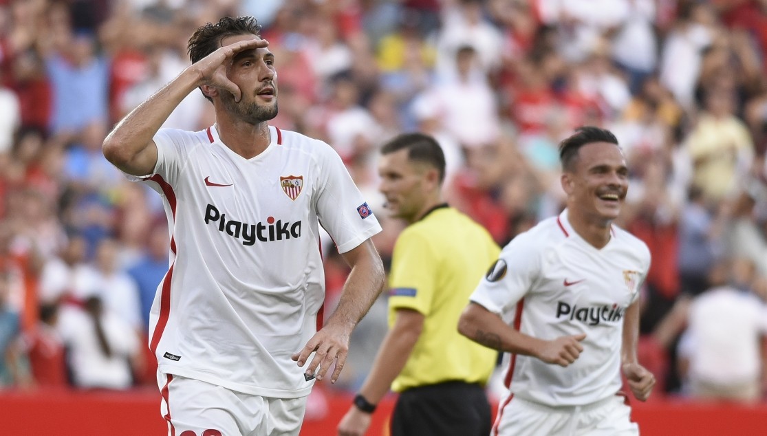Franco Vázquez cumplió 100 partidos con el Sevilla FC