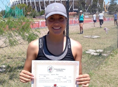 Mora Carrizo se prepara para el Nacional de Atletismo