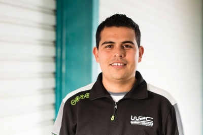 Omar Ávila, el carlospacense que viaja por el mundo con el WRC